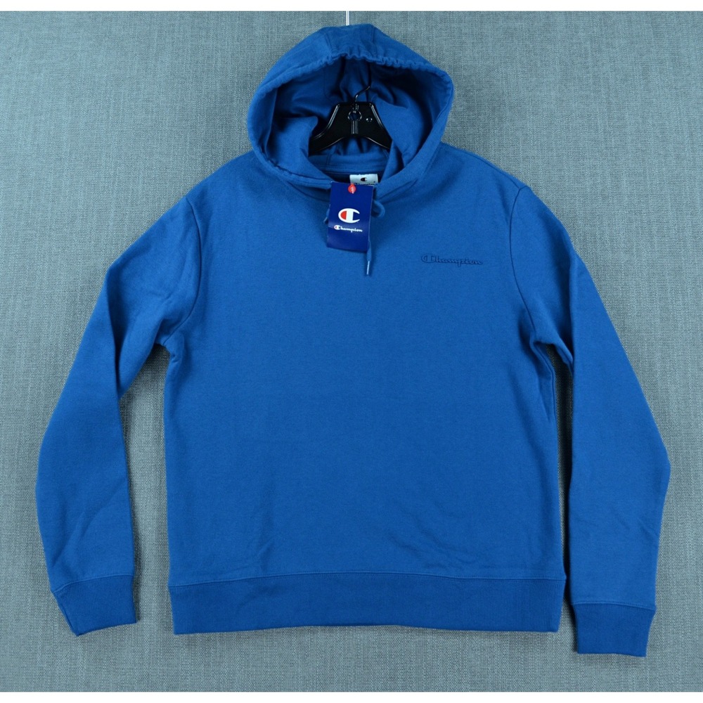 Champion Hoodie Women's M Blue PowerBlend Hooded Sweatshirt Pullover NWT